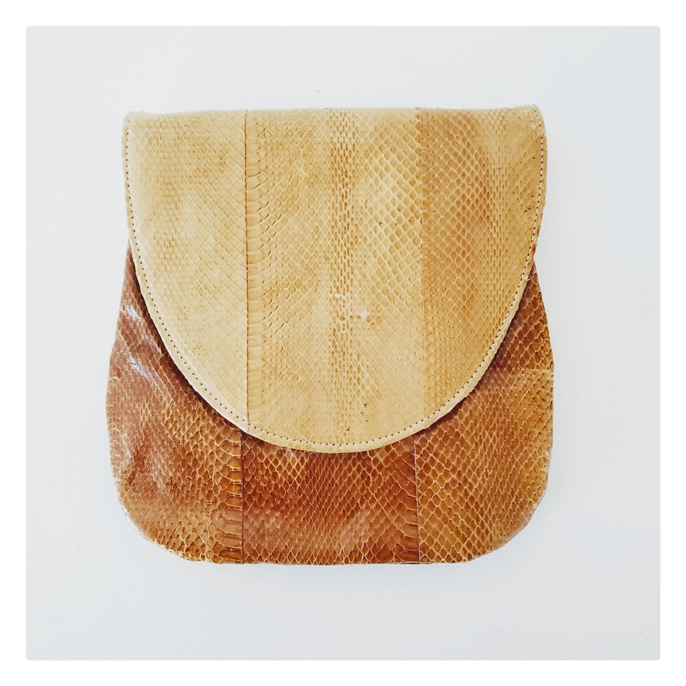 Vintage | Animal Print Textured Clutch
